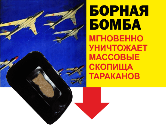Три совета как избавиться от тараканов раз и навсегда Плакат Бомба - Три совета как избавиться от тараканов раз и навсегда